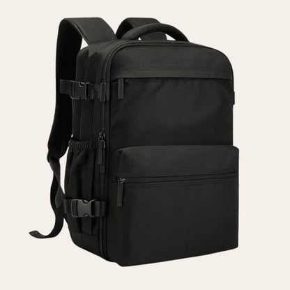 Sac à dos cabine compressible sous vide noir