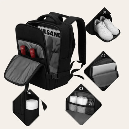 Sac A Dos Noir Cabine Imperméable – Format Ryanair