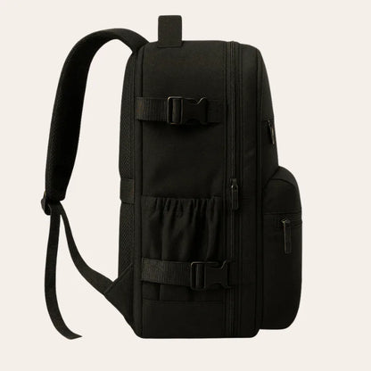 Sac à dos cabine compressible sous vide noir