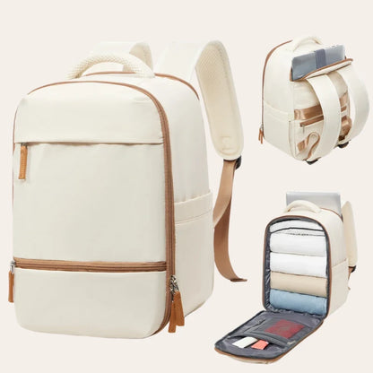 Sac a dos urbain beige pour femme – Format Ryanair