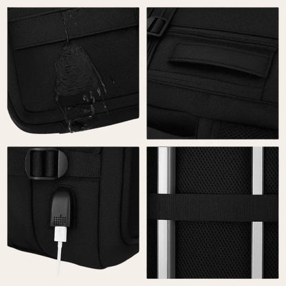 Sac à dos noir cabine 36L Format EasyJet extensible et imperméable