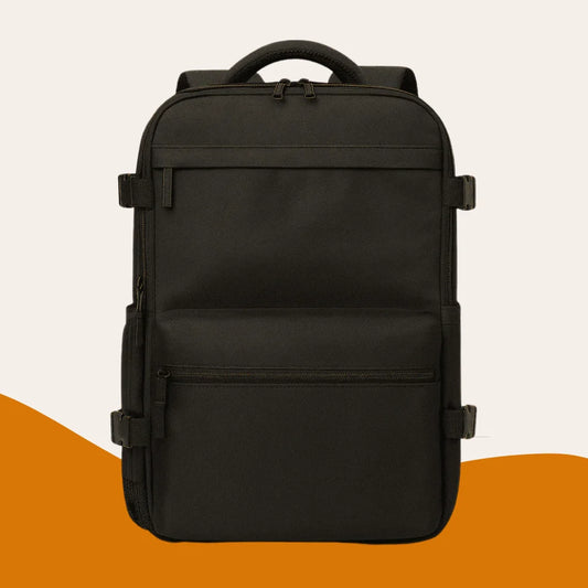 Sac à dos cabine compressible sous vide noir