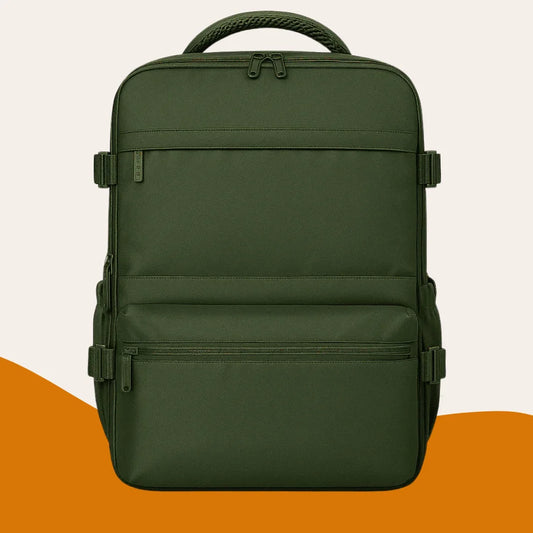 Sac à dos cabine compressible sous vide vert