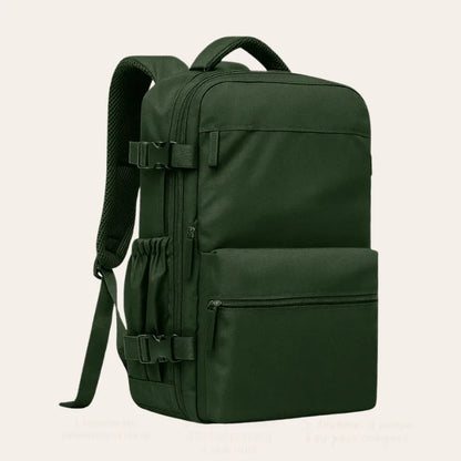 Sac à dos cabine compressible sous vide vert