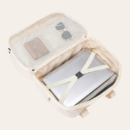 Sac a main beige cabine Format EasyJet  extensible pour femme
